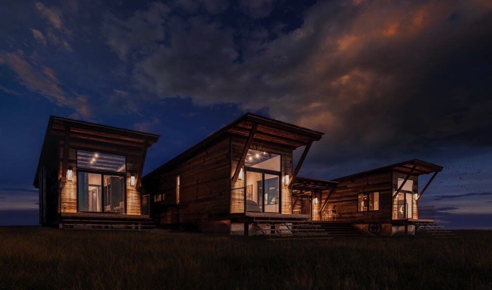 Upcycled Shipping Container Homes with Authentic Reclaimed Corral Board