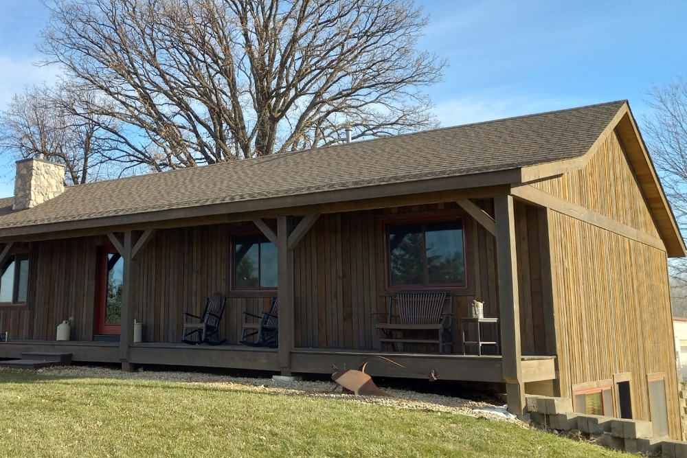 minnesota home transformation - upgraded wood siding - montana timber products