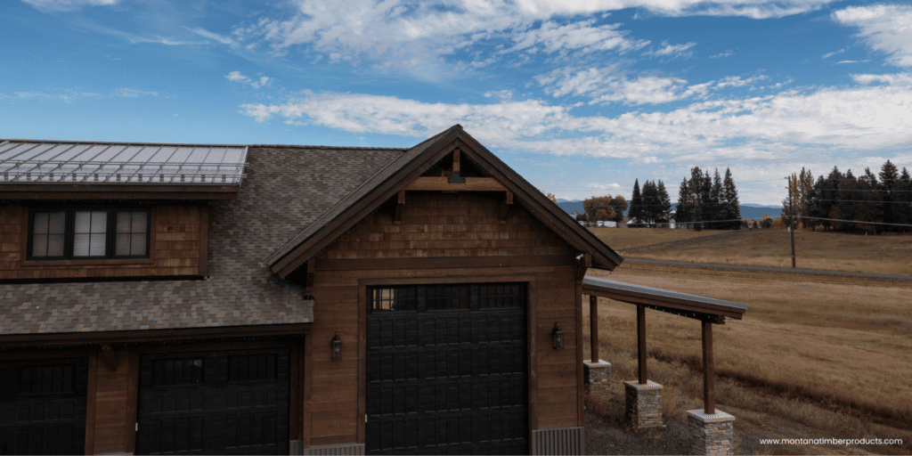 custom exterior wood siding - idaho custom home - montana timber products