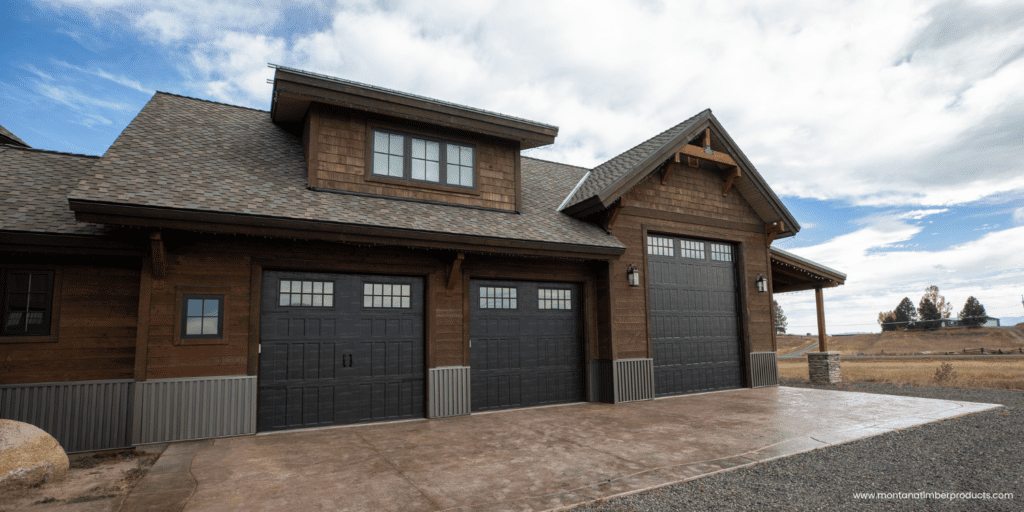 ranchwood exterior wood - idaho custom home - montana timber products