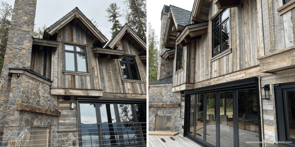 reclaimed wood - exterior wood siding - montana timber products