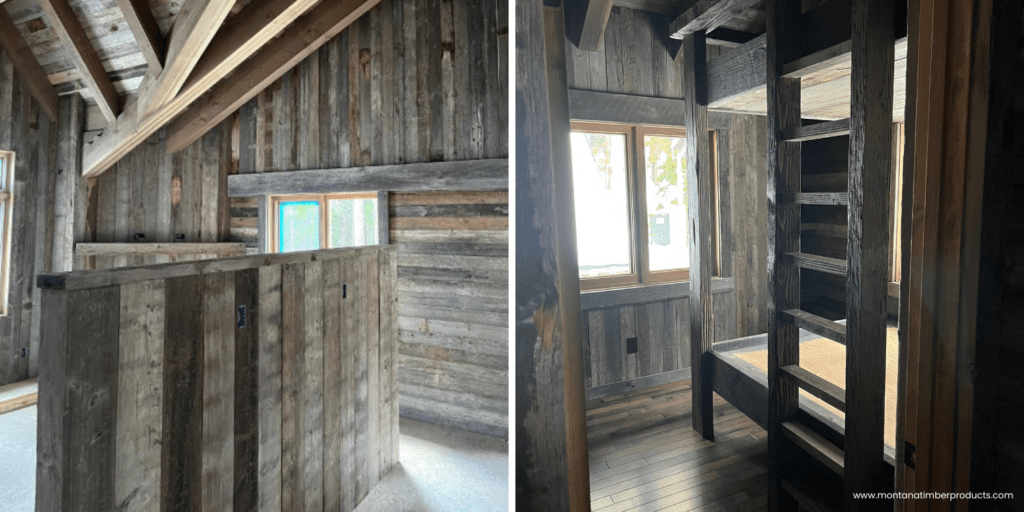 reclaimed wood - interior wood cladding - montana timber products