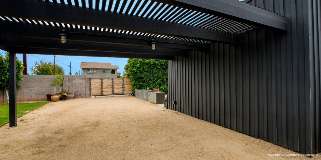 shou sugi ban board and batten siding - arizona custom home - montana timber products