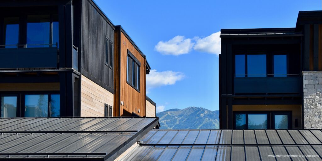 eagle lake condos - prefinished douglas fir wood siding - montana timber products