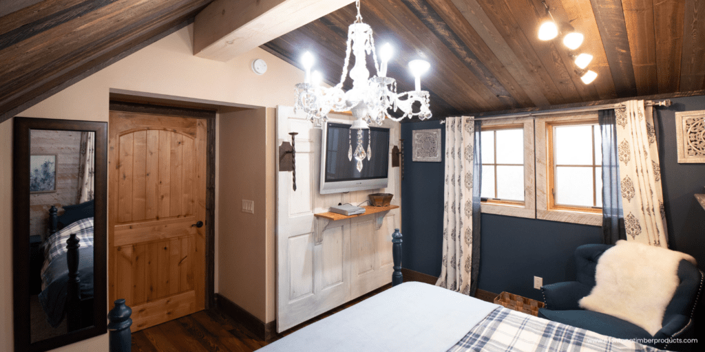 natural wood ceiling - prefinished interior wood - montana timber products