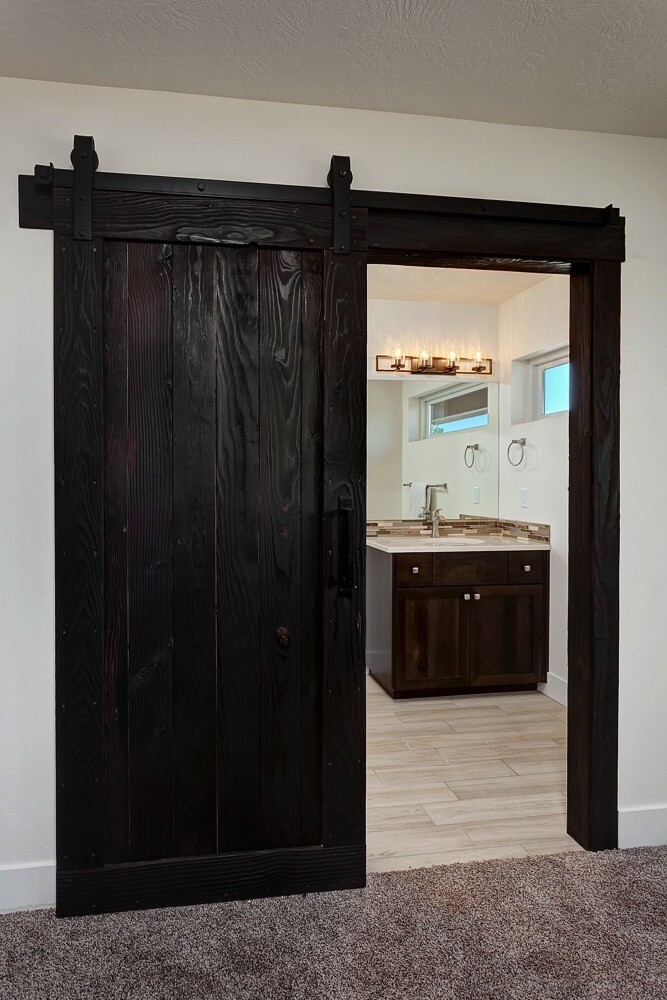 mace charwood ebony interior sliding door and cabinetry
