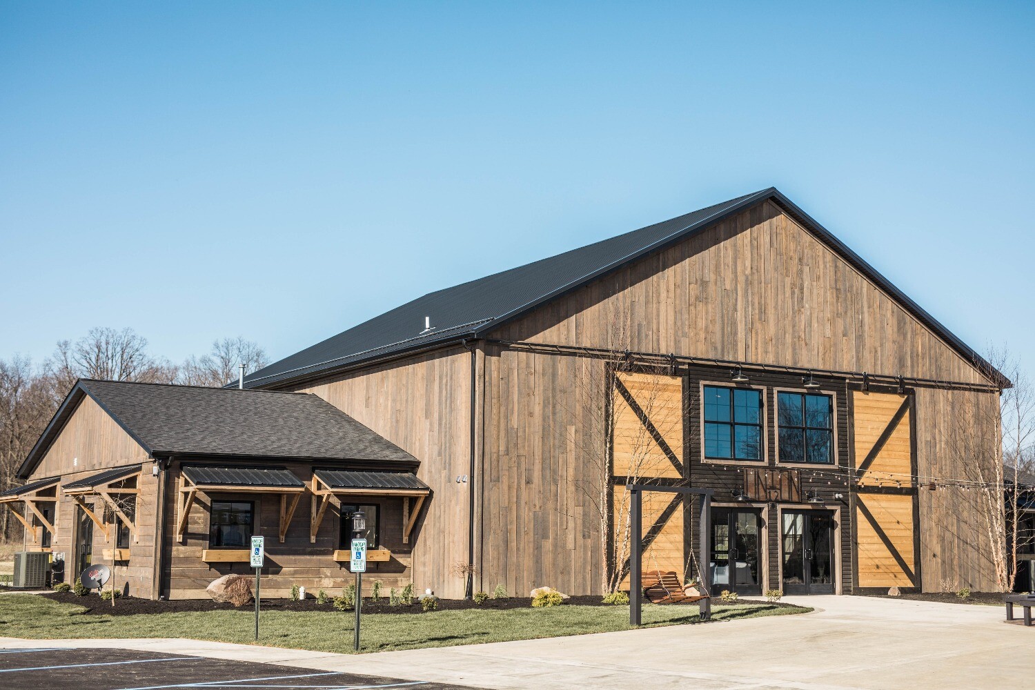 Elegance meets Rustic in a party barn