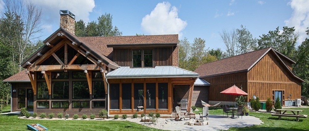 Mountain traditional design using ranchwood™ siding and interior accents