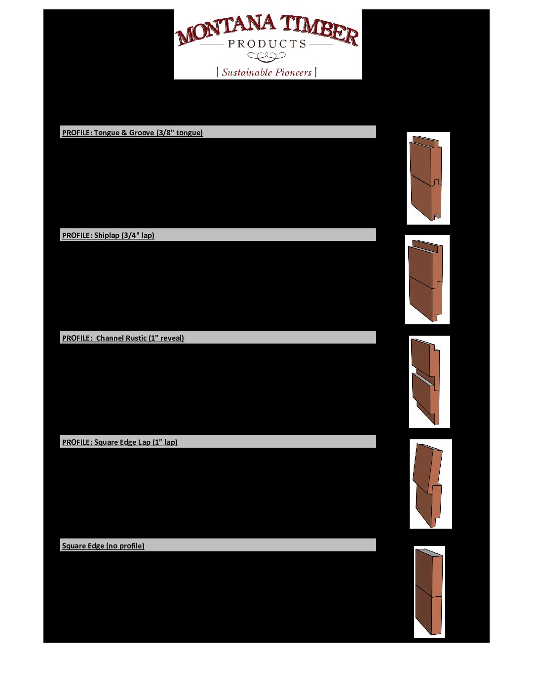 Face Coverage & Profile Specifications (Doug Fir)