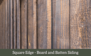 board and batten siding - square edge siding profile - montana timber products