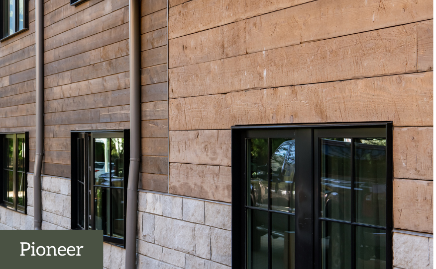 hand textured siding - pioneer wood siding - montana timber products