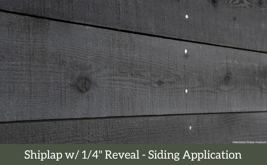 shiplap siding profile - shiplap with a reveal - montana timber products