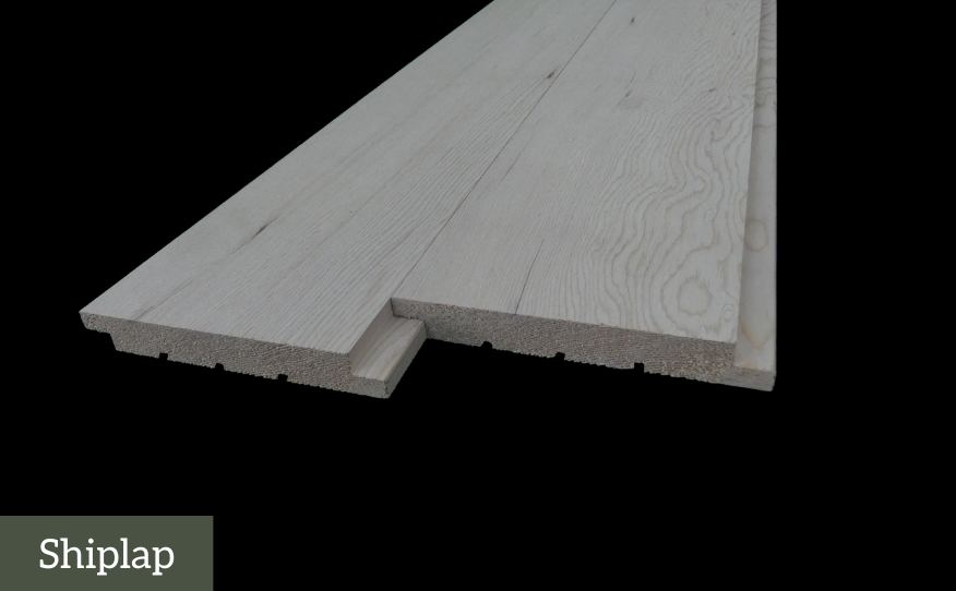 shiplap siding - siding profile mock up - montana timber products