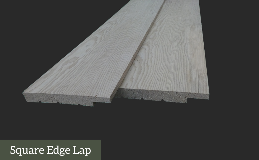 square edge lap - siding profile mockup - montana timber products