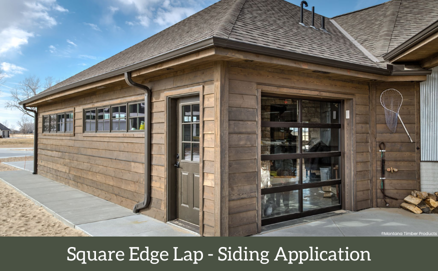 square edge lap wood siding - wood siding profile - montana timber products