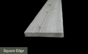 square edge wood profile - wood profile mockup - montana timber products