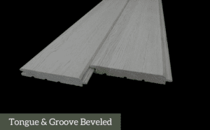 tongue and groove beveled - wood siding mockup - montana timber products