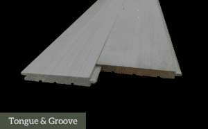 tongue and groove - wood profile mockup - montana timber products