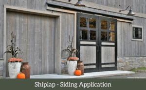 vertical ship lap siding - wood siding application - montana timber products