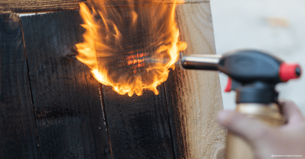 wood fire resistance testing - wood fire treatments - montana timber products