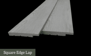 square edge lap - wood siding profile mockup - montana timber products