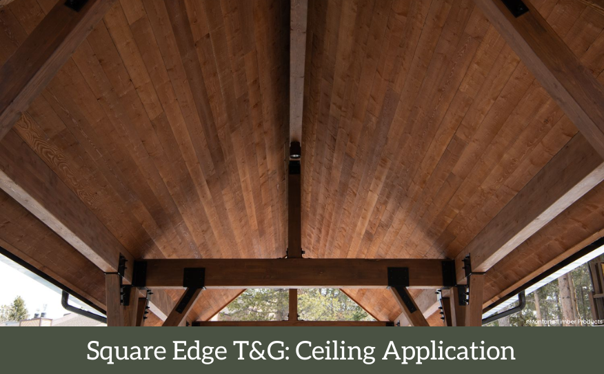 wood cladding profiles - tongue and groove application - montana timber products