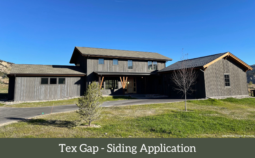 tex gap siding profile - tex gap siding application - montana timber products