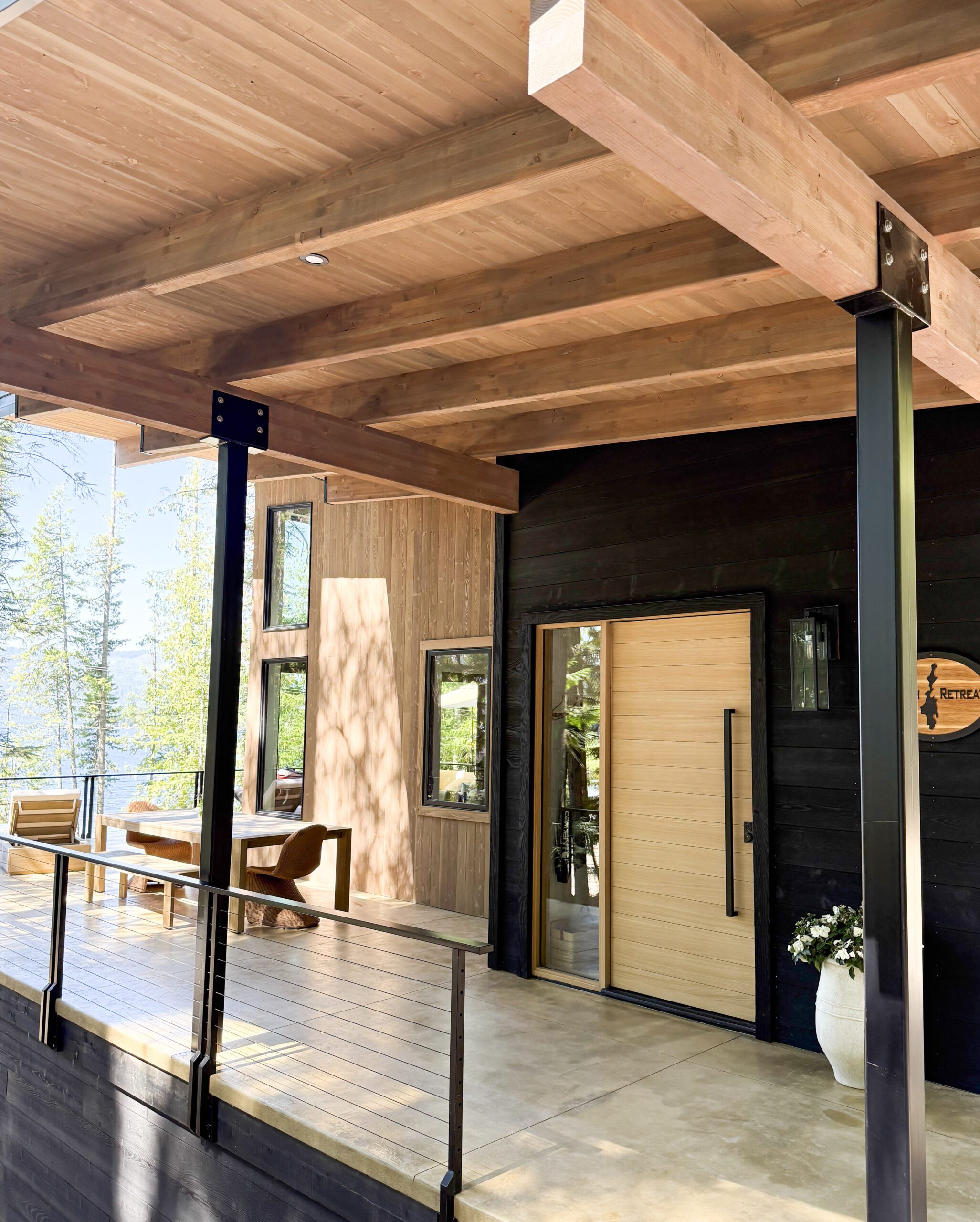 Entrance ranchwood yellowstone soffits