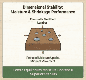 Dimensional Stability Thermally Modified Infographic