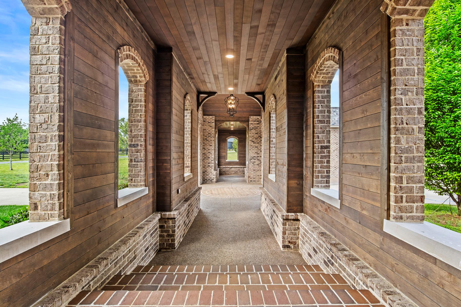 Long european hallway smooth STK Cedar Siding