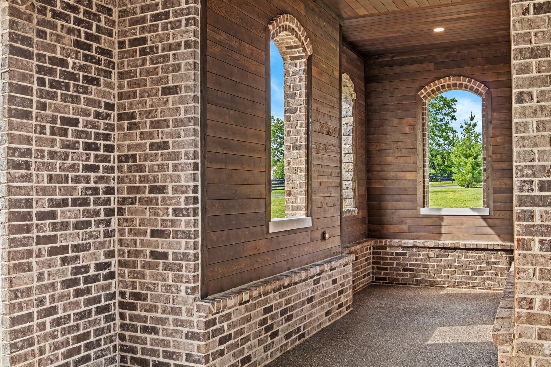 nicholasville porte cochere ranchwood smooth cedar siding