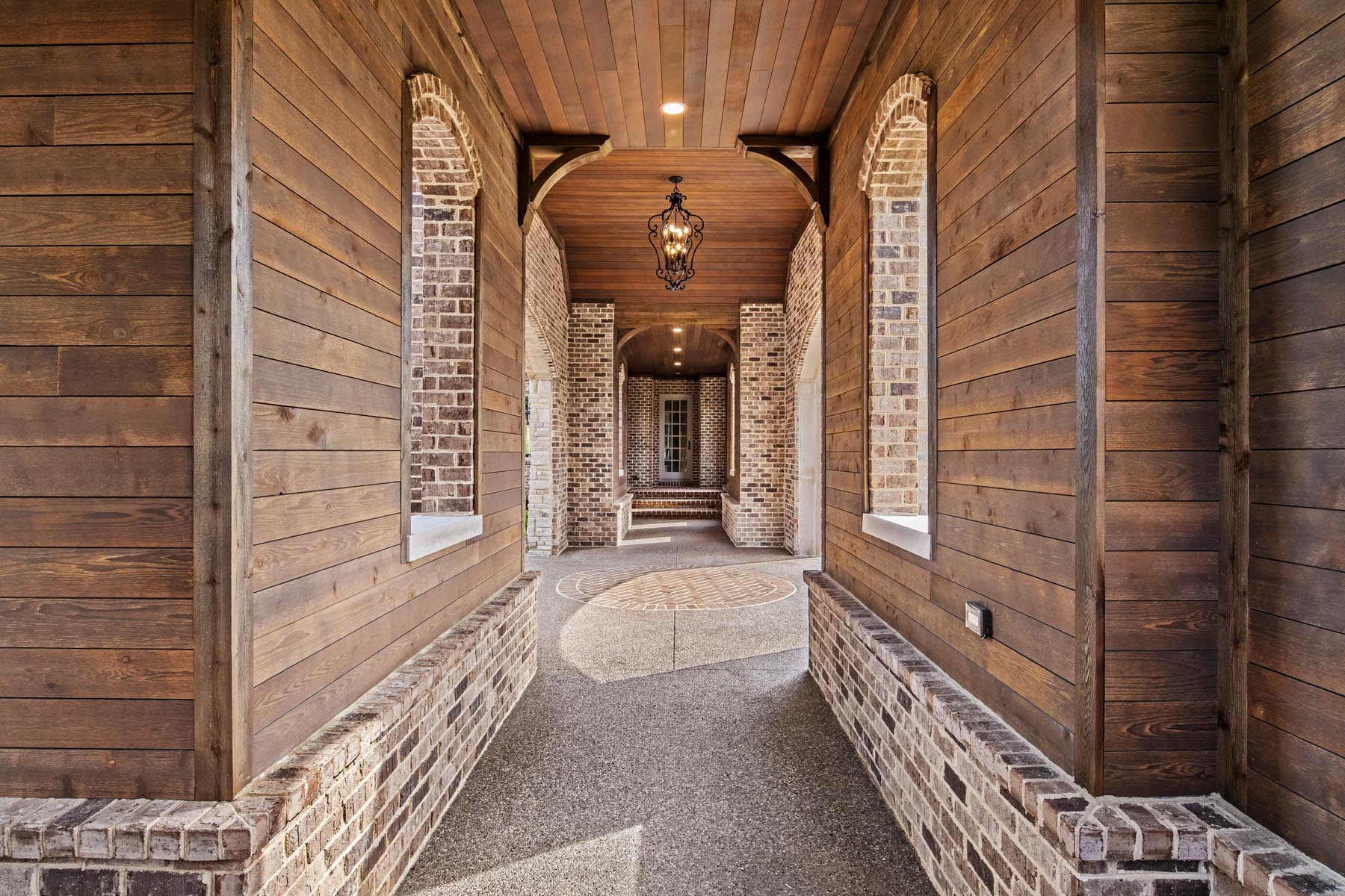 A European-Equestrian Porte-Cochère & Luxury Garage: ranchwood™ Eastern Cedar in Kentucky