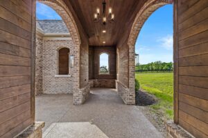 Carport Halls looking out to land