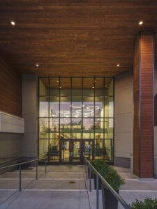Featuring Montana Timber Products at the Main entrance at Missoula YMCA