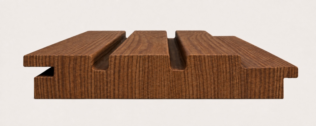Triple Fluted Thermally Modified SYP - Custom Cladding Profile