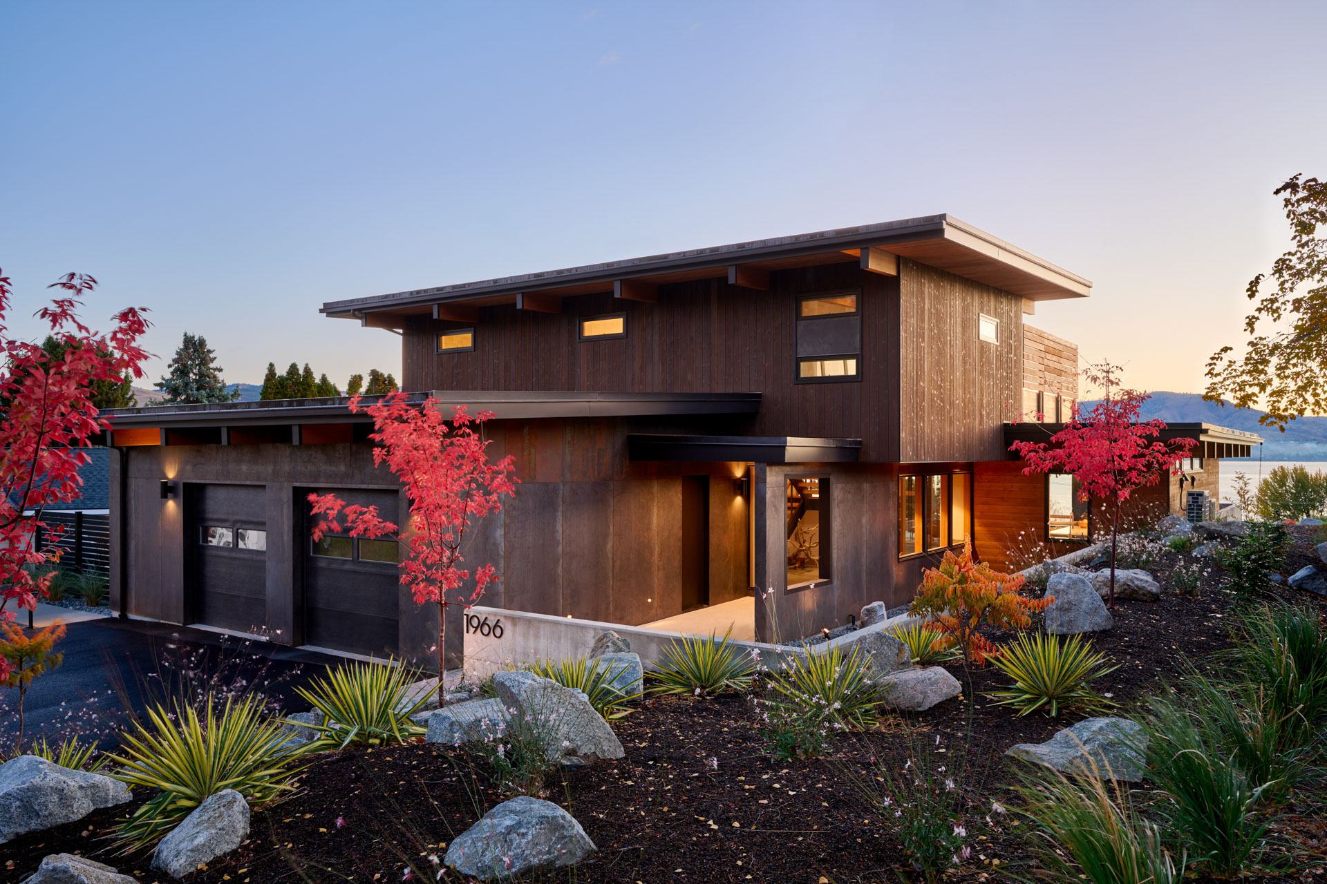 Lakeview House: Charwood™ Shou Sugi Ban & AquaFir™ Siding in Lake Chelan
